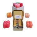 Customizable Scented Bubble Candles Pack Of 4 With Box. 