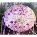 Hanfu Tassel Purple Lavender Anime Umbrella Windproof For Beach Dance Cosplay OilPaper Umbrella Parasol El Principito. 