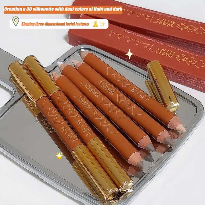 Dorisna%20Double%20Head%20Face%20Contour%20Pen%20Matte%20White%20Highlighting%20Contour%20Stick%20Brightening%20Skin%20Tone%20Concealer%20Pencil%20Face%20Bronzers%20Makeup%20-%20Image%202