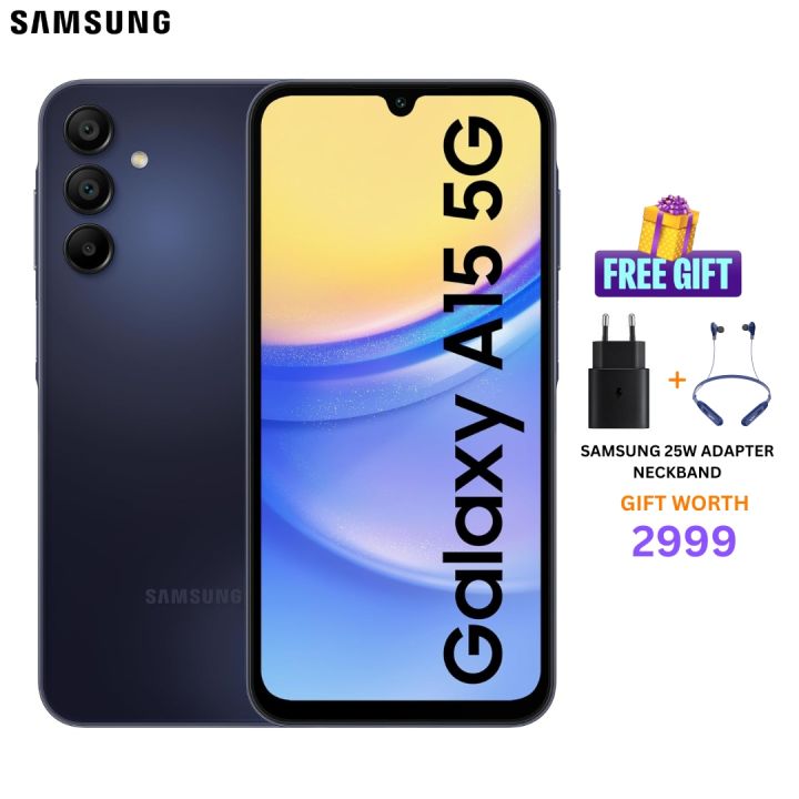 Samsung Galaxy A15 5G (8GB/256GB) | 50MP+5MP+2MP Rear Camera | 6.5" SuperAMOLED 90Hz Display | 5000mAh Battery