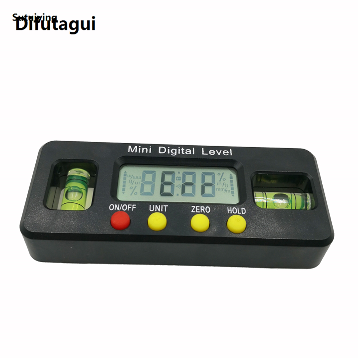 Difutagui Bargain price Sutuiying 150mm 100mm 360 deg mini digital protractor Angle Finder inclinometer High Quality electronic level with magnetic bottom angle measuring tool