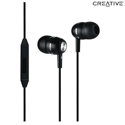 Black Creative Ep-600M In-Ear Earphone With Mic