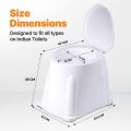 Toilet Stool | Commode Chair For Patients | Portable Toilet Seat For Adult, Handicap People. 