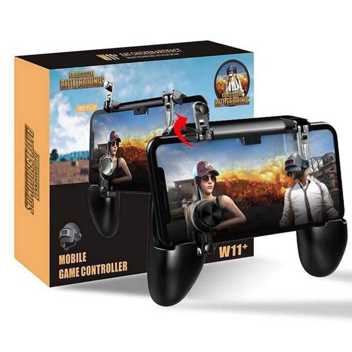 W10 Mobile Phone Game Controller Gamepad Joystick Fire Trigger For PUBG Fortnite