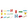 NAMUNY 2 Set Kids Wooden Domino Institution Accessories Organ Blocks Rainbow Jigsaw Dominoes Educational Wood Toys, A & B. 