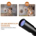 10X-300X Monocular Telescope Compact Waterproof Telescope. 