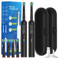 Vylon 2x Smart Rotating Electric Toothbrush Set, Rechargeable Rotary Toothbrushes Compatible with Oral B Braun Replacement Brush Heads. 