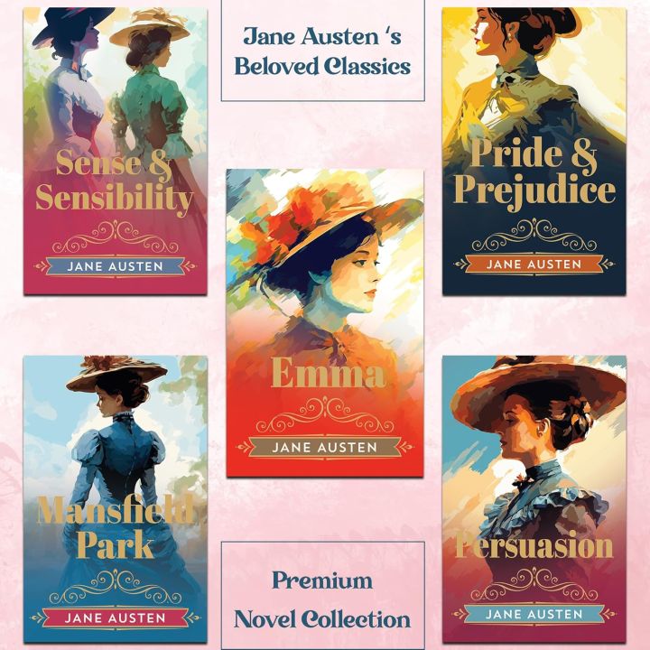 Jane Austen’s Beloved Classics (Set of 5 Books) | Pride & Prejudice ...