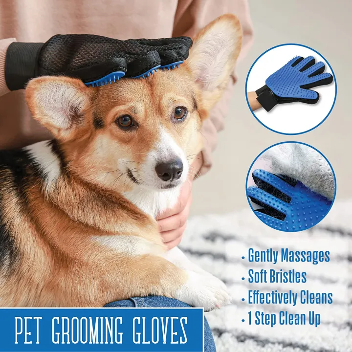 Efficient%20Pet%20Hair%20Remover%20Mitt%20Enhanced%205%20Finger%20Design%20Gentle%20Brush%20Gloves%20For%20Dog%20And%20Cat%20With%20Long%20And%20Short%20Fur-blue%20Color-silicone%20-%20Image%208
