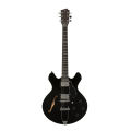 Stagg Silveray 533 Chambered Maple Body Electric Guitar, Black. 