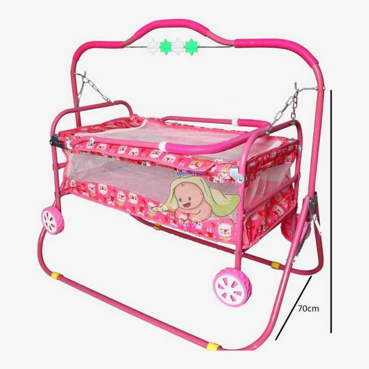 Baby Mosquito Net Cradle With Swing For 0-6 Month  (Color May Vary)