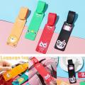 Travel Kawaii Backpack Handbag Tag Label Identifiers Silicone Luggage Tag with Strap Name ID Tags Baggage Suitcase. 