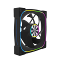 Desktop Case Cooling Fan 12cm ARGB Chassis Fan Temperature Controlled Silent PWM 5V 3-Pin. 
