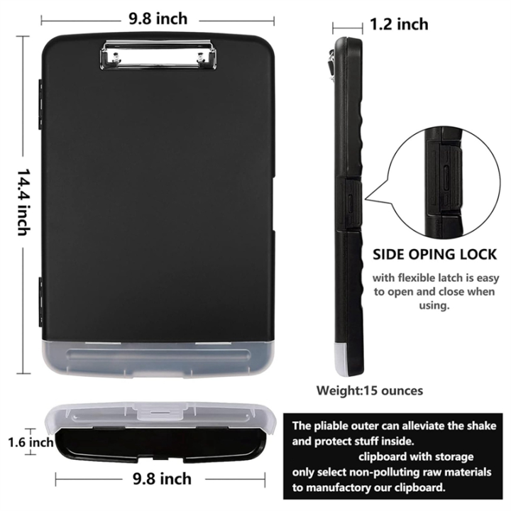 Clip%20Board%20Organizer%20Clipboards%20with%20Storage%20Nursing%20Clipboard%20Foldable%20File%20Folder%20Plastic%20Clipboard%20(Orange)%20Easy%20Install%20-%20Image%205