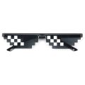 Thug Life Glasses Deal With It Glasses Pixel For Women And Men - Black Mosaic Design Unisex Sunglasses |. 