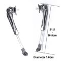 Durable Adjustable Bicycle Kickstand Non-Slip Bicycle Parts Bike Parking Stand Universal Aluminum Alloy Single Side Stand for 24-29 Inch Mountain Bike. 