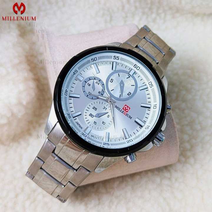 Millenium MW58195 Business chrono Design Waterproof Classic Watch for Men-Silver