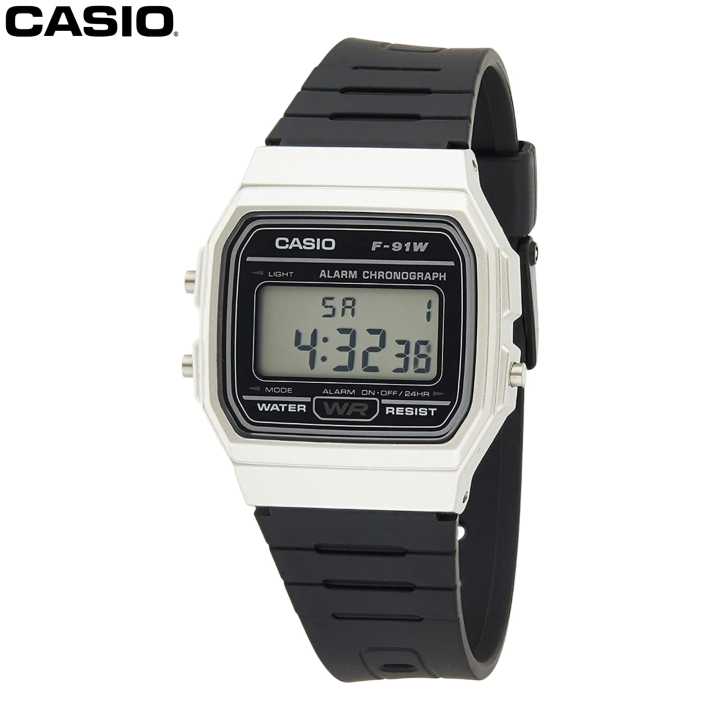 Casio Black Dial Vintage Series Digital Black Dial Watch For Men-F-91WM-7ADF (D141)