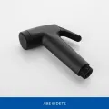 Black Handheld Bidet Spray Gun ABS Shower Head Sprayer Set Toilet Faucet Shower Bidet With Hose And Holder For Bathroom Use. 