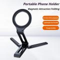 Aluminum Alloy Folding Travel, Desktop Foldable Vlog Phone Tripod Magsafe For Phone Holder Magnetic Stand For Stand. 