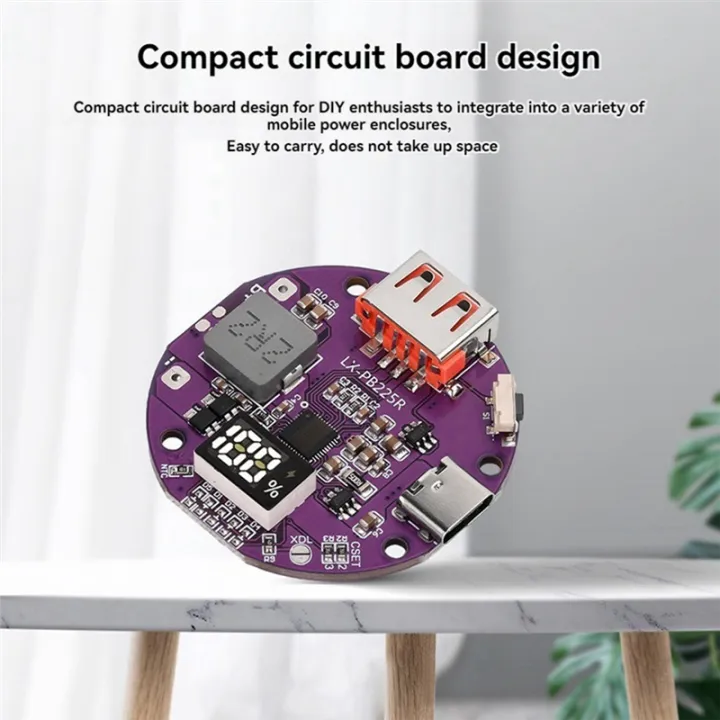 Power%20Bank%20Charger%20Board%205A%20Mini%20Circuit%20Board%20DIY%20Motherboard%20Kit%20with%20Light%20Display%20-%20Image%205