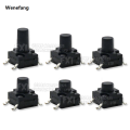Wenefang 20PCS 6X6 Tactile Mini Push Button Switch SMD DIP 4pin Micro Switch Fashion 6*6*4.3/5/6/7/8 Mm 6x6*4.3mm 5mm 6mm 7mm 8mm Waterproof. 