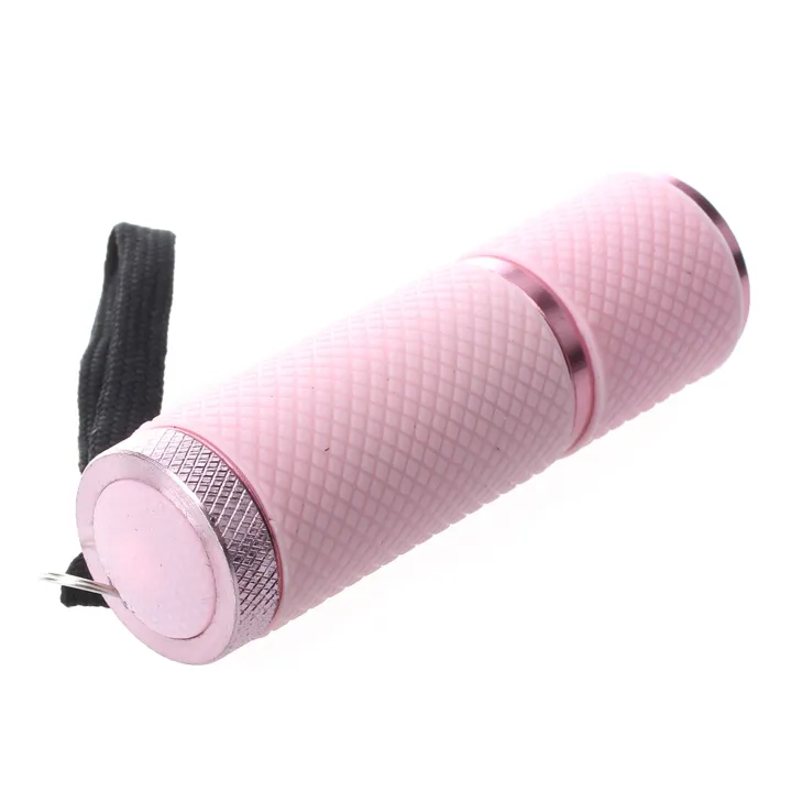 ARELENE%203X%20Outdoor%20Mini%20Pink%20Rubber%20Coated%209-LED%20Flashlight%20Torch%20-%20Image%202