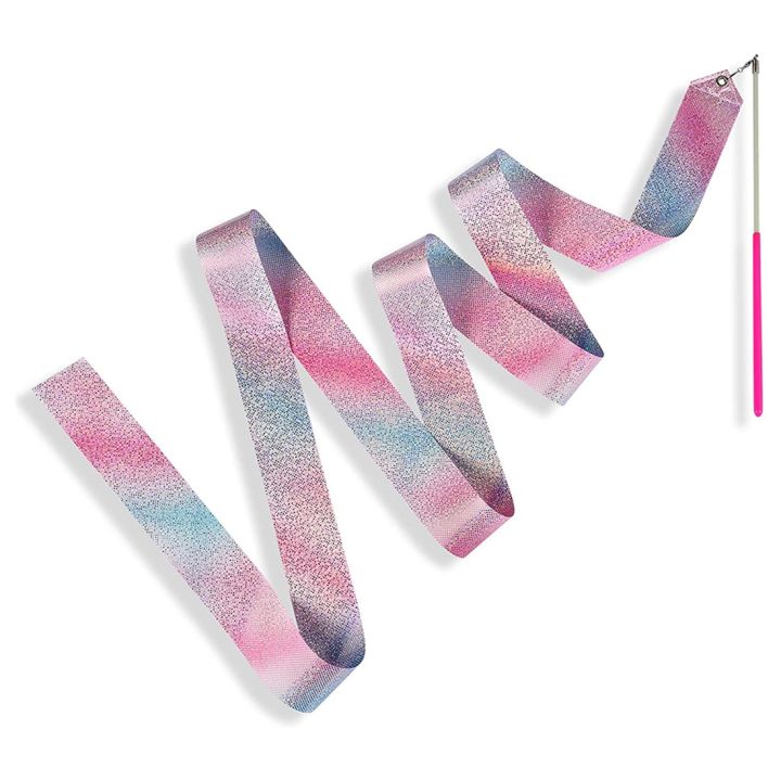Sparkling%20Dance%20Ribbon,%2078.7%20Inch%20Long%20Rhythmic%20Ribbons%20Wand%20,%204%20Pieces%20Dancing%20Ribbon%20Streamer%20-%20Image%208
