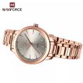 NaviForce NF5025 Women's Simplicity Casual Stainless Steel Quartz Watch. 