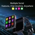 Linman 4G Android 11.0 Smart Watch With 2.64 inch Large Screen 500W DuNew style al Camera Play Game Watch TV App Download Video Calls Smartwatch. 