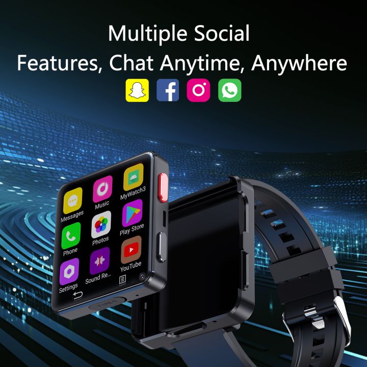 Linman%204G%20Android%2011.0%20Smart%20Watch%20With%202.64%20inch%20Large%20Screen%20500W%20DuNew%20style%20al%20Camera%20Play%20Game%20Watch%20TV%20App%20Download%20Video%20Calls%20Smartwatch%20-%20Image%206