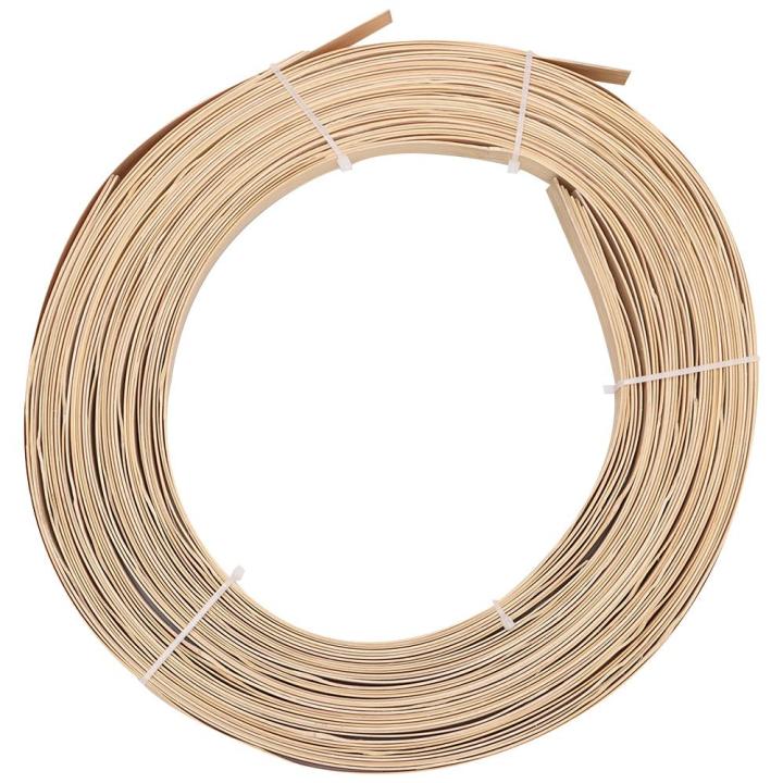 7pcs Natural Bamboo 0.6 Inch Wide Strips Coil Flat Reed Basket Rattan Flat Cane Reed Strips Flat Cane Reed Bamboo Rattan Cane Strips DIY Crafts