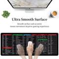 Anti-Slip Keyboard Pad with Office Excel Software Shortcuts Key Patterns, Clear Extended Large Cheat Sheet Mouse Pad, Large Rubber Base Mice Smooth Cloth Desk Mat, Large Size Gaming Mouse Pad  (80x30cm). 