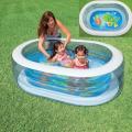 Intex Oval Whale Fun Pool, Blue ( 64" L x 42" W x 18" H ). 