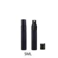 Glass Black Small Pocket Bottle Glass Portable 10ML15pcs5/10/5ML Luxury Perfume Mini Matte Atomizer. 