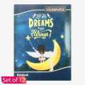 Classmate Moon Printed Note Book- Copy 234x176MM Set Of 12. 