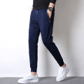 Summer Stretchable Wrinkle 3 Zipped Pocket Lightweight Joggers For Men. 