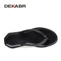 DEKABR 2026 New Summer Beach High Quality Genuine Hide Slippers Flip Flop Comfortable Lightweight Outdoor Men Shoes. 