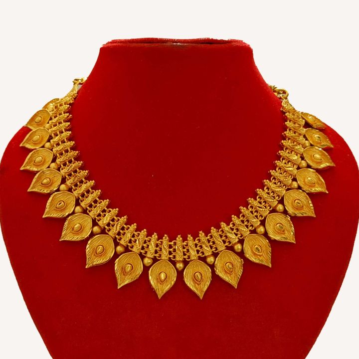 Gold Plated Rani Haar Design Mini Haar Necklace For Women Daraz