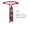 Vintage Style Leather Belt Silk Scarf Belt Red Black Coffee Bandana Scarf Waist Chain Retro Waistband Hip Hop Fashion. 