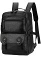 Multipurpose  PU Leather Bag Suitable For Laptop, Travel, School, College and Office Backpack. 