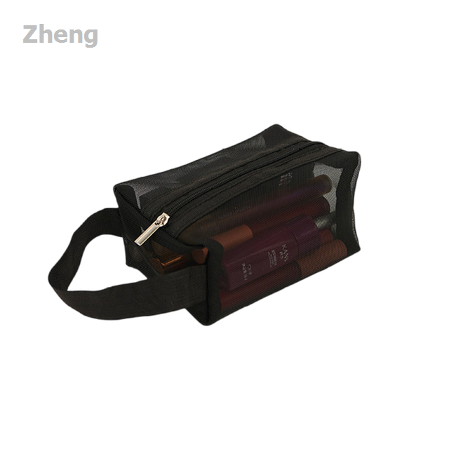 Zheng%20Woven%20lipstick%20storage%20bag%20line%20cosmetics%20group%20makeup%20bag%20portable%20travel%20New%20style%20type%20transparent%20black%20makeup%20bag%20small%20size%20large%20new%20mesh%20transparent%20-%20Image%208