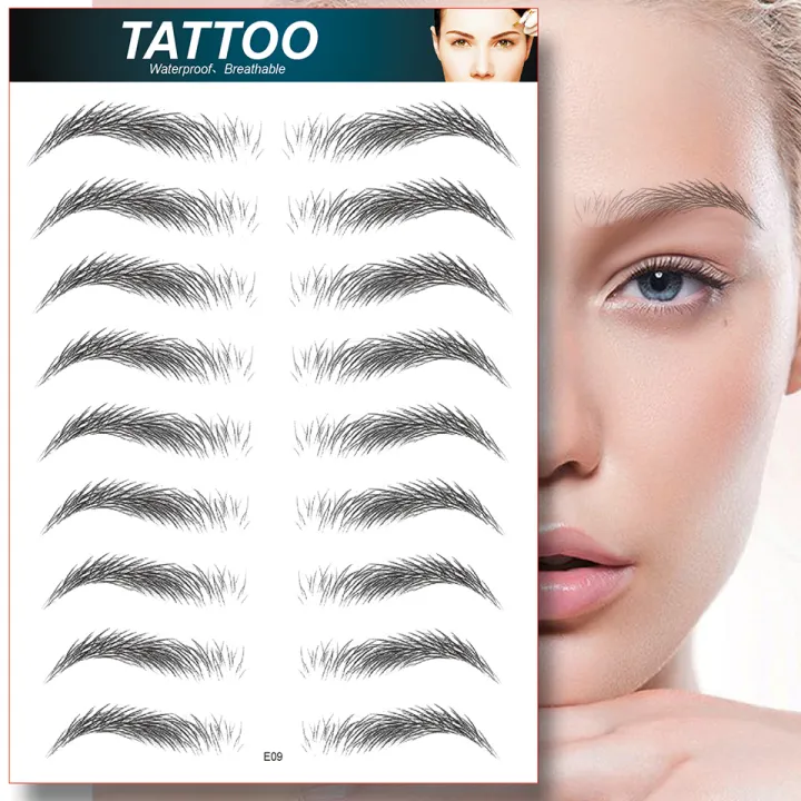 New%20style%20%E3%80%90Beauty%20Code%E3%80%914D%20Hair%20Like%20Black/Brown%20Color%20Eyebrows%20Long%20Waterproof%20Tattoo%20Sticker%20for%20Eyebrow%20Cosmetics%20Makeup%20Tool%20-%20Image%202