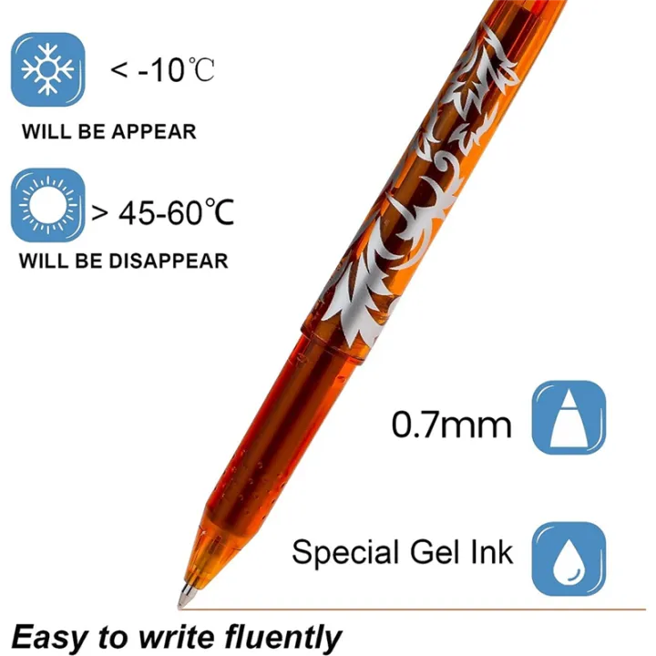 12%20Pcs/Set%20Multi-Color%20Erasable%20Gel%20Pen%200.7mm%20Kawaii%20Pens%20Writing%20Drawing%20Tools%20Office%20School%20Supply%20Stationery%200.7mm%20-%20Image%208