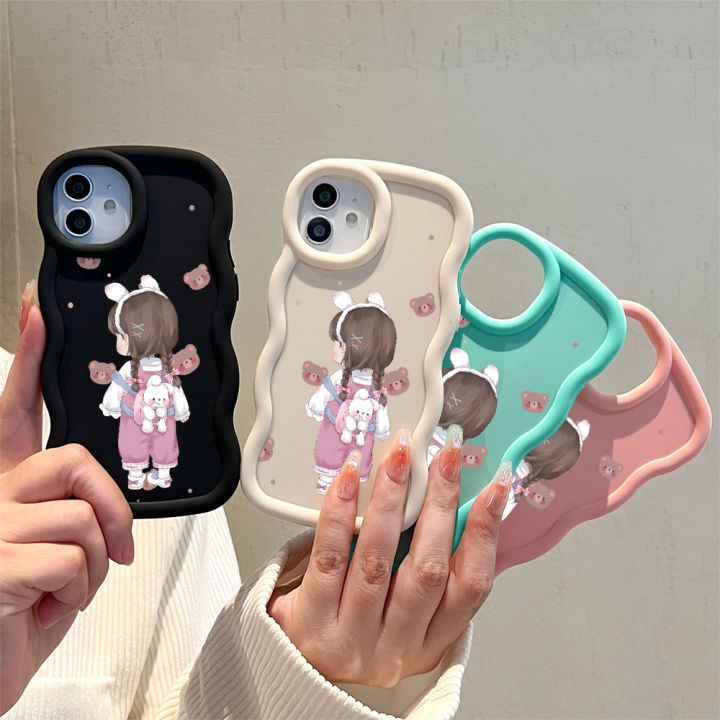 Hontinga%20for%20Redmi%20Note%208%20Back%20Cover%20Cute%20Girl%20Pattern%20Luxury%20Soft%20Silicone%20Macaron%20Wave%20Mobile%20Case%20-%20Image%203