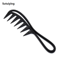 Sutuiying Barber Men Oil Head Wide Tooth Comb Shark Plastic Comb Hair Clipper New Curling Hairdressing Massage Comb Salon Barber Stlying Tools. 