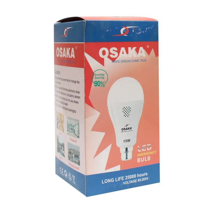 Osaka 15W LED Emergency Light Bulb | Daraz.com.np