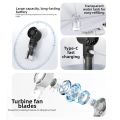 Powerful Rechargeable Portable Handheld Misting Fan with 4 Adjustable Speeds Low Noise Operation Mini Spray Fan Compact Lightweight Humidifier Spray Fan Outdoor Activities. 