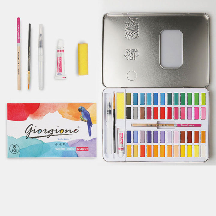 Giorgione%2048%20Colors%20Solid%20Watercolor%20Pigment%20Set%20Metal%20Iron%20Box%20Painting%20Tools%20Hand%20Painted%20Pigment%20Art%20for%20Drawing%20Supplies-Blue%20-%20Image%204