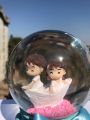 Blue Colored Couple Design Water Globe/Showpiece/Water Ball For Valentine. 